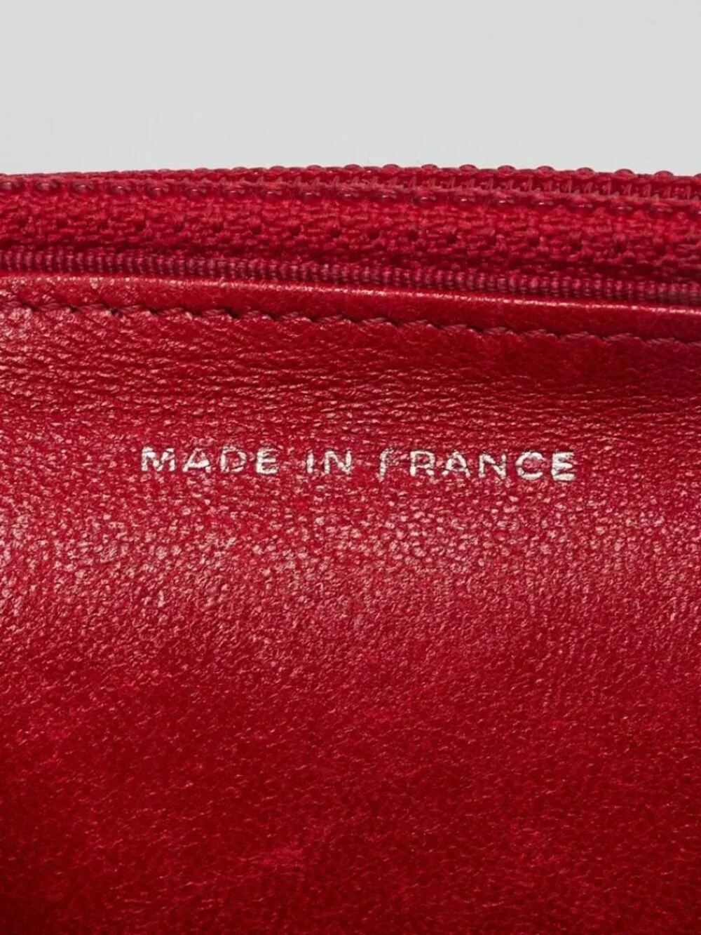 Chanel Red Quilted Patent Leather CC Classic WOC Clutch Bag